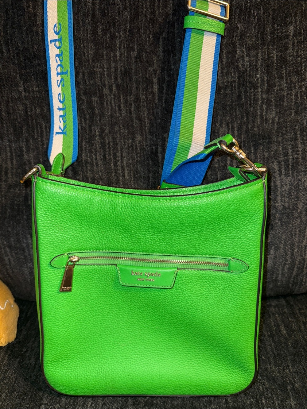 Beautiful Kate Spade New York Hudson Messenger Crossbody Bag in Vibrant Green! 💚